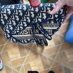 Sex in the City Navy and Beige Shoulder Bag